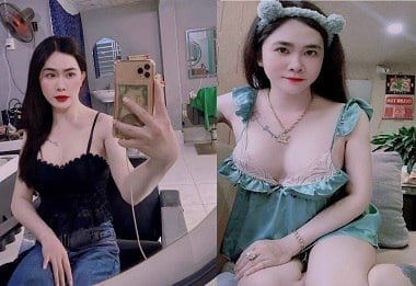 ในโรงแรม Thanh Vy มีความสุขกับแฟนของเธอ